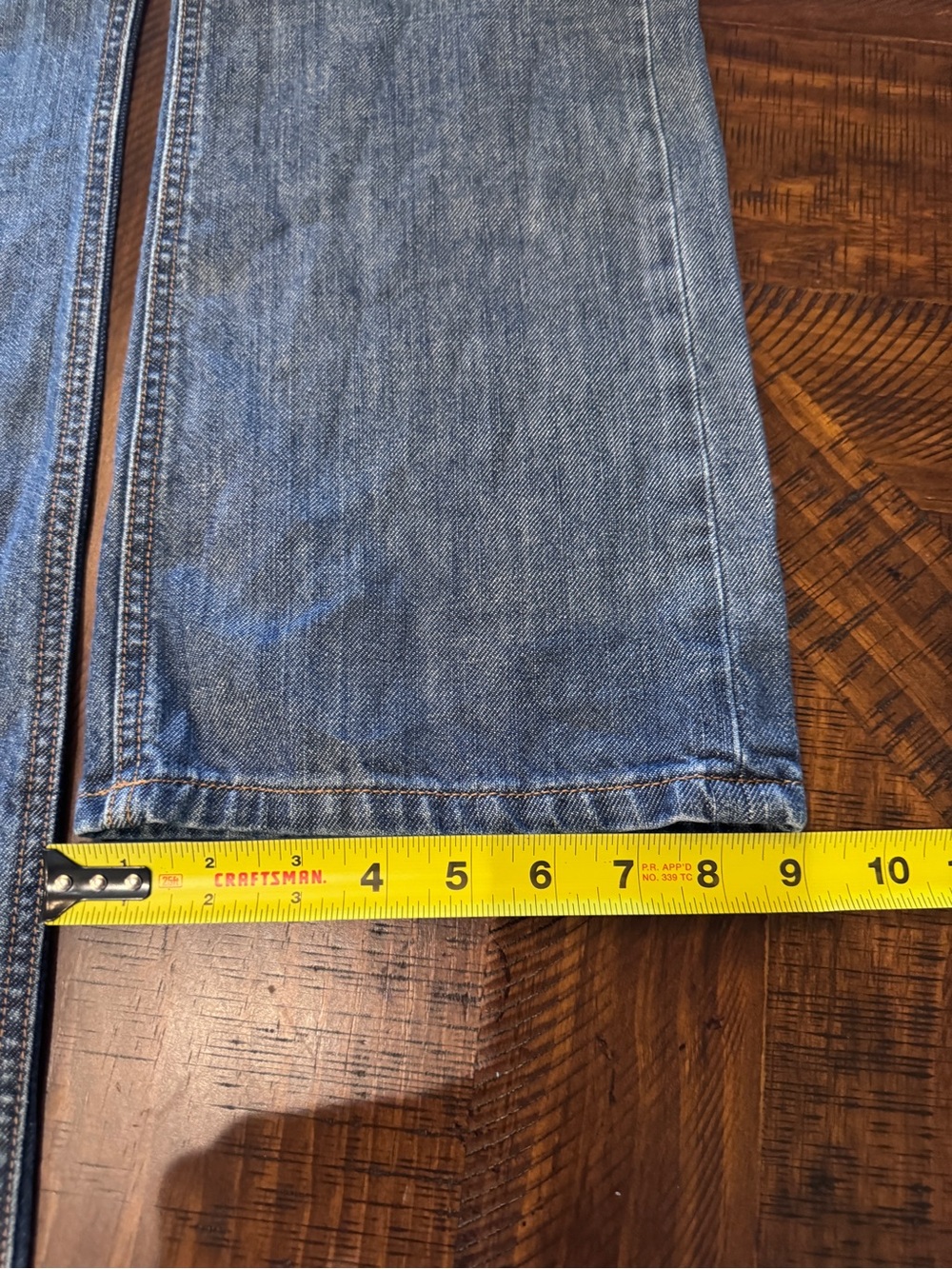Banana Republic Women’s Size 8 Medium Wash 100% Cotton Straight Leg Jeans 32x31 - Picture 6 of 11